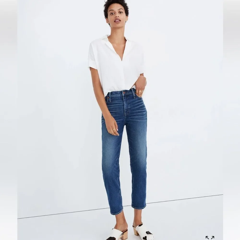 Madewell Mid-Rise Classic Straight Jeans Sz 26